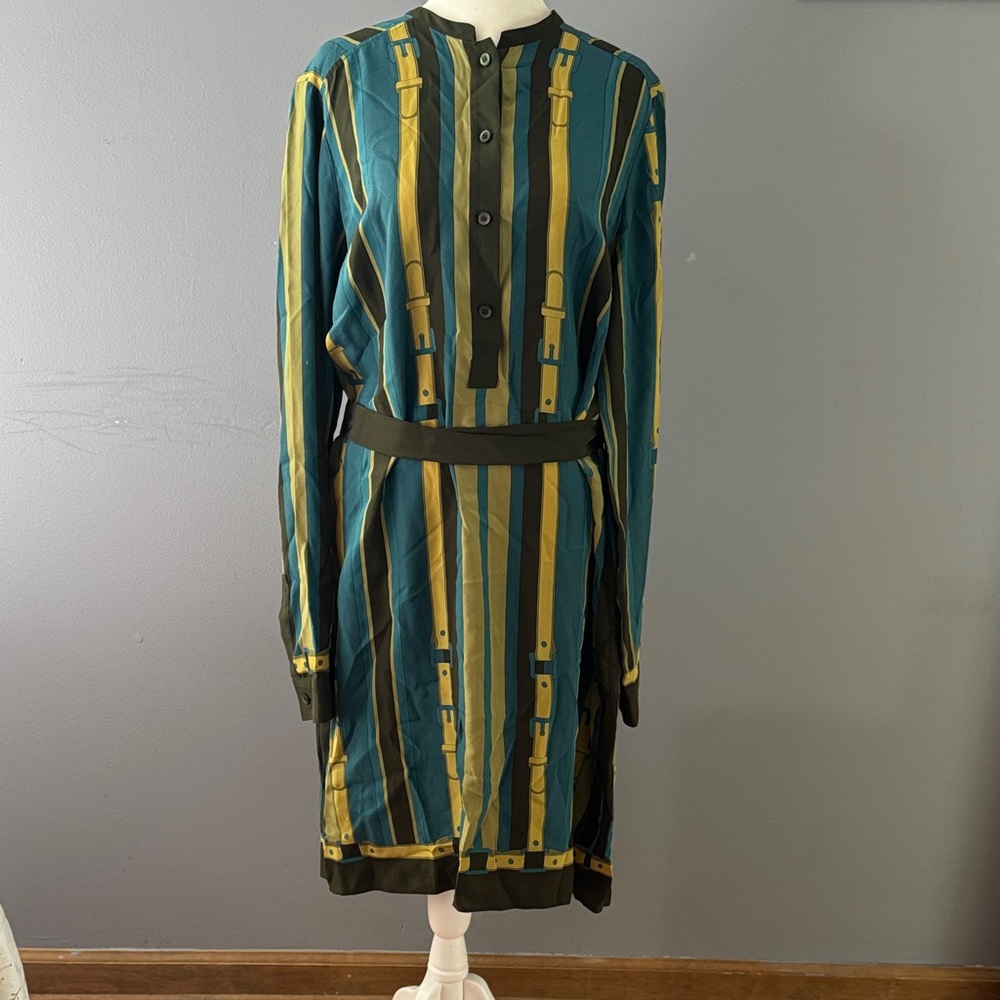 Gucci silk midi dress with belt
